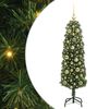 vidaXL &Aacute;rvore de Natal Artificial Verde 120 cm PVC e A&ccedil;o e Pl&aacute;stico
