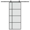 vidaXL Porta deslizante c/ conj. ferragens 90x205cm vidro ESG/alum&iacute;nio