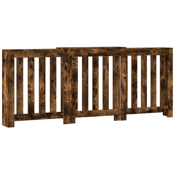 vidaXL Cobertura de radiador derivados de madeira carvalho sonoma