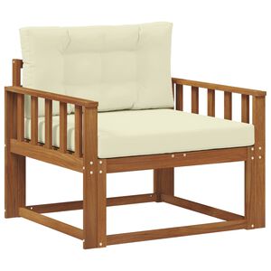 vidaXL Sof&aacute; M&eacute;dio Externo Madeira S&oacute;lida de Ac&aacute;cia Natural