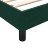 vidaXL Cama com molas/colch&atilde;o 180x220 cm veludo verde-escuro