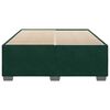 vidaXL Estrutura de cama sem colch&atilde;o 160x200 cm veludo verde-escuro