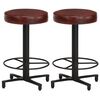 vidaXL Bancos de bar 2 pcs 52 cm couro genu&iacute;no