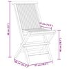 vidaXL 5 pcs conjunto de jantar p/ jardim madeira de teca maciça