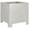vidaXL Vaso/floreira de jardim 2 pcs 30x30x30 cm aço inoxidável