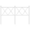 vidaXL Cabeceira de substitui&ccedil;&atilde;o 137 cm metal branco