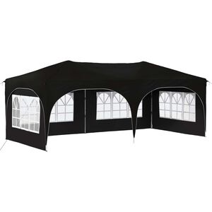 vidaXL Tenda de Festa Pop-up 575 x 288 x 245 cm Preto Tecido Oxford