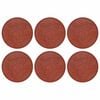 vidaXL Pedra Passo 6 pcs Vermelho &Oslash; 44 x 2 cm Borracha