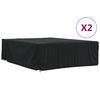 vidaXL Capas p/ mob&iacute;lia de jardim 2pcs 350x260x90 cm 420D oxford preto