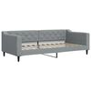 vidaXL Sof&aacute;-cama 90x200 cm tecido cinzento-claro