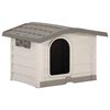 vidaXL Casota para c&atilde;o 89x75x62 cm bege e castanho