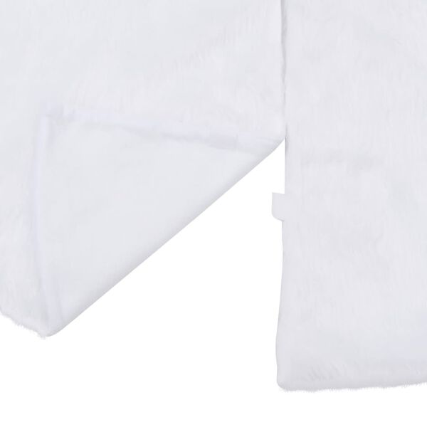 vidaXL Saia para &aacute;rvore de Natal branca 150 cm pele sint&eacute;tica