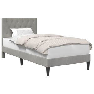 vidaXL Estrutura da Cama Cinzento-claro 80 x 200 cm Veludo