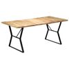 vidaXL Mesa de jantar 180x90x76 cm madeira de mangueira maci&ccedil;a