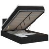 vidaXL Cama ottoman com colch&atilde;o Preto 120 x 200 cm Tecido