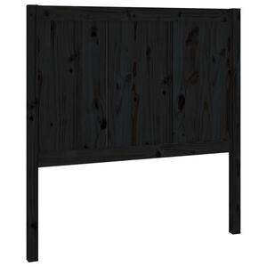 vidaXL Cabeceira de cama 95,5x4x100 cm pinho maci&ccedil;o preto