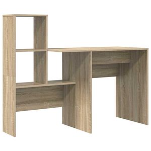 vidaXL Mesa Carvalho Sonoma Derivados de Madeira 131,5 x 50 x 106,5 cm