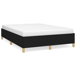 vidaXL Estrutura de cama sem colch&atilde;o 140x200 cm tecido preto