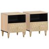 vidaXL Mesas de cabeceira 2 pcs 40x33x46 cm madeira mangueira maci&ccedil;a