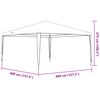vidaXL Tenda para festas 4x4 m 90 g/m² antracite