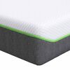 vidaXL Colch&atilde;o M&eacute;dio macio 140 x 200 cm Branco e Cinza