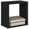 vidaXL Prateleiras de parede em forma de cubo 2 pcs 26x15x26 cm preto