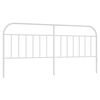 vidaXL Cabeceira de cama 200 cm metal branco