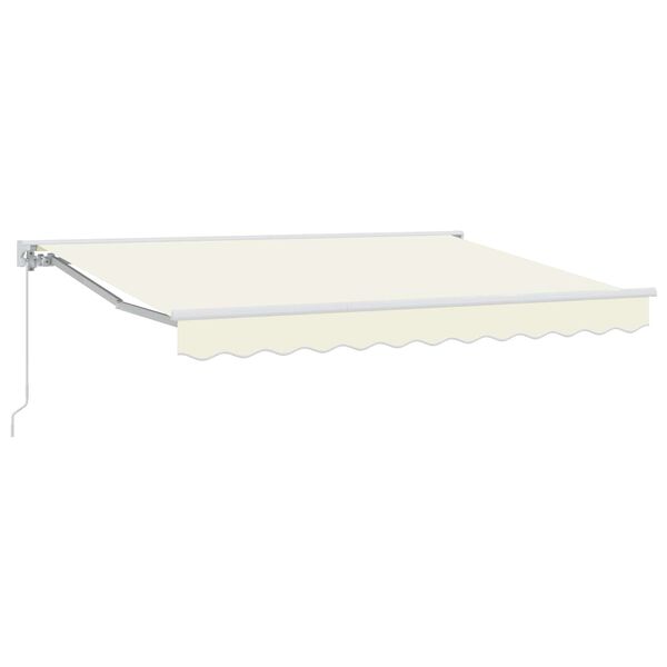 vidaXL Toldo Retr&aacute;til Manual Creme 3 x 2,5 m