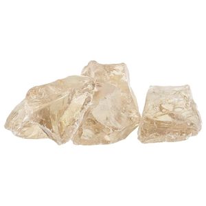 vidaXL Pedras de Jardim Ouro 12 cm Vidro