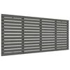 vidaXL Cabeceira de parede 156x3x91,5 cm madeira de pinho maci&ccedil;a cinza