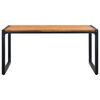vidaXL Mesa jardim c/ pernas em forma de U 160x80x75 cm ac&aacute;cia maci&ccedil;a