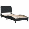 vidaXL Estrutura de cama sem colch&atilde;o 90x190 cm veludo preto