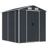 vidaXL Abrigo de jardim 191x215x198 cm a&ccedil;o galvanizado antracite