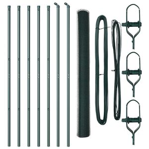 vidaXL Poste de Cerca Verde