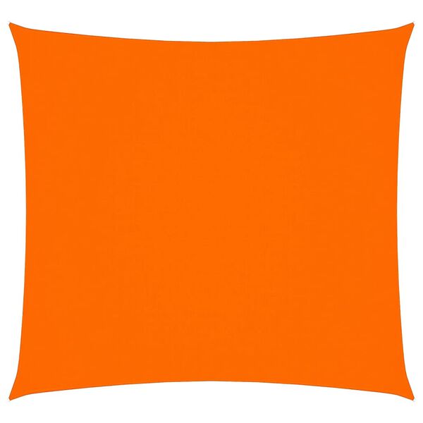 vidaXL Para-sol vela tecido oxford quadrangular 3,6x3,6 m laranja
