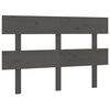 vidaXL Cabeceira de cama 144x3x81 cm pinho maci&ccedil;o cinzento