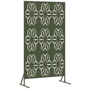vidaXL Protetor de Privacidade 100 x 50 x 180 cm A&ccedil;o Verde-Azeitona