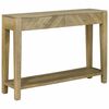 vidaXL Aparador Cinza Natural 110 x 30 x 80 cm Madeira de manga maci&ccedil;a