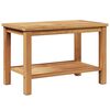 vidaXL Mesa de centro Castanho 70 x 40 x 45 cm Madeira de Teca S&oacute;lida
