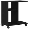 vidaXL Mesa Lateral Carvalho preto 50 x 30 x 55 cm