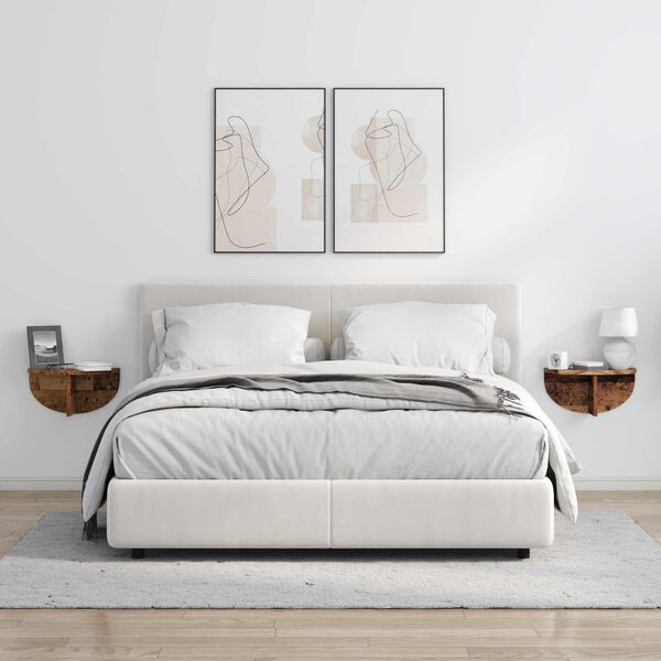 vidaXL Prateleira de Parede Madeira antiga 38 x 19 x 19 cm