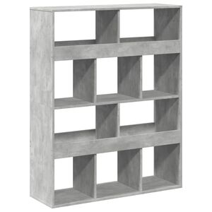 vidaXL Estante 100x33x125,5 cm derivados de madeira cinzento cimento
