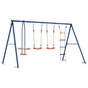 vidaXL Conjunto de Balan&ccedil;o para Exterior Multicolor 330 x 185 x 185 cm