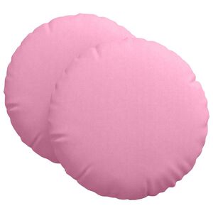 vidaXL Almofadas de Assento 2 pcs Rosa &Oslash;80 x 29 cm tecido
