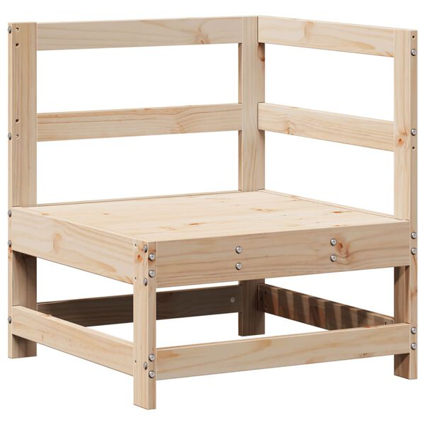 vidaXL 3 pcs conjunto sof&aacute;s de jardim madeira de pinho maci&ccedil;a