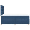 vidaXL Cama boxspring com colch&atilde;o 120x190 cm tecido azul