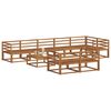vidaXL Conjunto de Sof&aacute;s para Exterior 9 pcs Natural