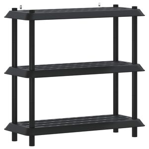 vidaXL Unidade de Estante 3 n&iacute;veis 100 x 40 x 96 cm PP Antracite