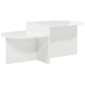 vidaXL Mesa de centro Branco Brilhante 100 x 50 x 40 cm