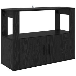 vidaXL Buffet Carvalho preto 80 x 30 x 60 cm Derivados de Madeira